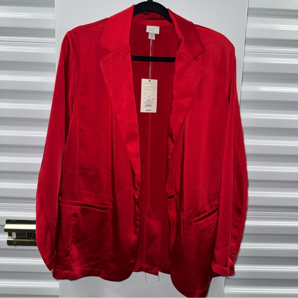 a new day Red Women's Blazer S
